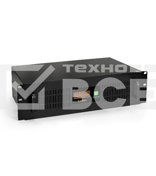 Источник бесперебойного питания ExeGate ServerRM UNL-1500.LCD.AVR.С13.RJ.USB.3U <1500VA/900W, LCD, AVR, 4*C13, RJ45/11, USB, 3U>