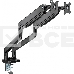 Кронштейн для мониторов Ultramounts UM731 черный 17'-35' макс.16кг крепление к столешнице поворот и наклон, фото12