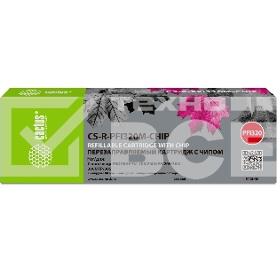 Картридж струйный Cactus CS-R-PFI320M-CHIP PFI-320M пурпурный (260мл) для Canon imagePROGRAF TM-200/200MFP/205/300/300MFP/305/250/255/350/355 с чипом