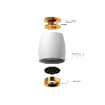 Корпус светильника C1141 SWH белый песок D100*80*H100mm MR16 GU5.3, фото6