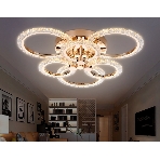 Потолочный светодиодный светильник FA418/3+3 GD золото 90W 580*540*120 (ПДУ РАДИО 2.4G), фото4