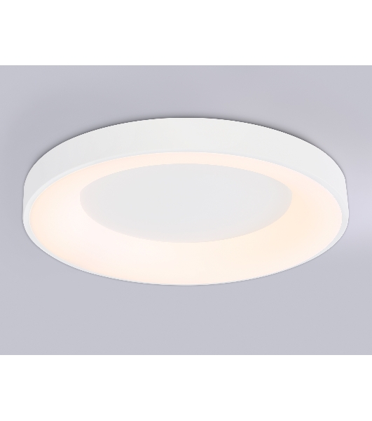 Потолочный светодиодный светильник Ambrella light FZ1401 WH белый IP20 48W 3000K-6500K D500*50 (ПДУ ИК)