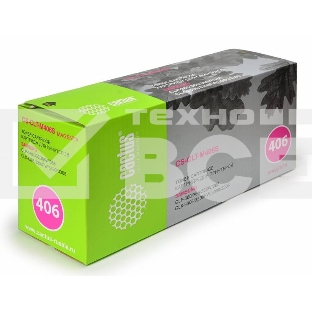 Картридж лазерный Cactus CS-CLT-M406S magenta пурпурный (1000 стр.) для принтеров Samsung CLP-360/365/CLX-3300/3305