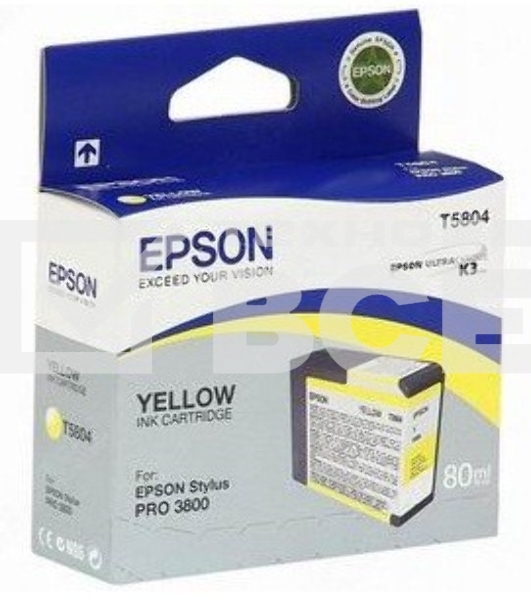 Струйный картридж EPSON C13T580400 для Stylus Pro 3800 80 мл желтый