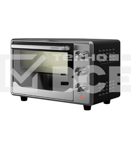 Мини-печь Centek CT-1540 Convection (сталь) <50л> 2000Вт двойн стекло, внутр подсветка, max 320°
