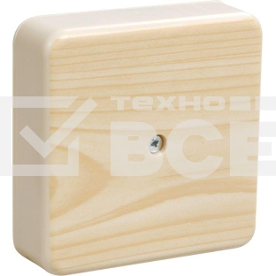 Коробка распаячная ОП 75х75х28 IP20 КМ41216-04 (6 клем. 6кв.мм) сосна ИЭК UKO10-075-075-028-K34
