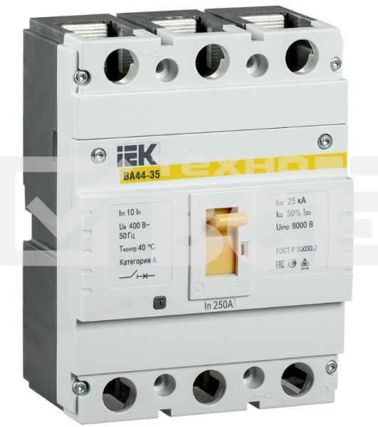 Выключатель автоматический Iek SVA4410-3-0250 ВА44 35 3Р 250A 15кА