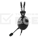Наушники с микрофоном A4Tech HU-30 черный 2м накладные USB оголовье, фото3