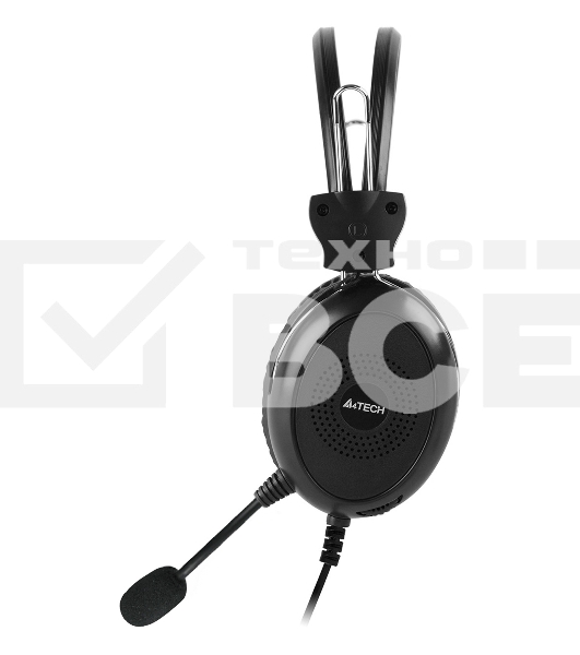 Наушники с микрофоном A4Tech HU-30 черный 2м накладные USB оголовье