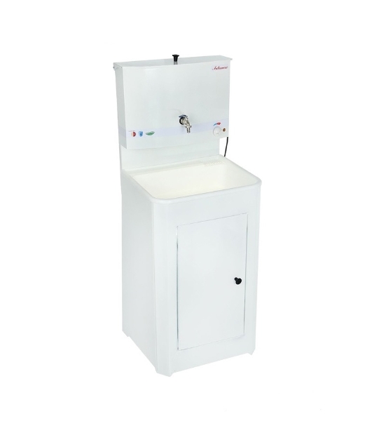 Умывальник Чистюля бак полимерное покр. c ЭВН мойка пласт. белый