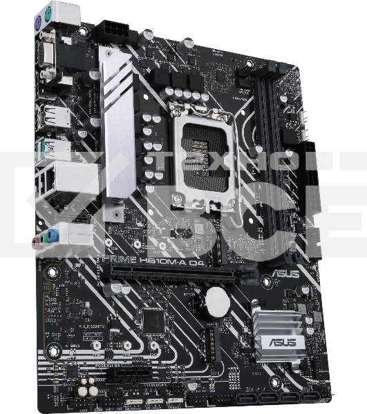 Материнская плата ASUS PRIME H610M-A D4-CSM, LGA 1700, Intel H610, 2xDDR4, 4xSATA, 2xM.2, 1xPCIe 4.0 x16, 1xPCIe x1, 1xDP, 1xD-Sub, 1xHDMI, 1x 1Gb LAN, 4xUSB-A 2.0, 2xUSB-A 3.2 Gen 1, 7.1, mATX