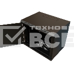 Шкаф коммутационный WRline (WR-TW-1266-SR-RAL9004) настенный 12U 600x600мм пер.дв.металл 2 бок.пан. 60кг черный 520мм 650мм IP20 сталь, фото 1
