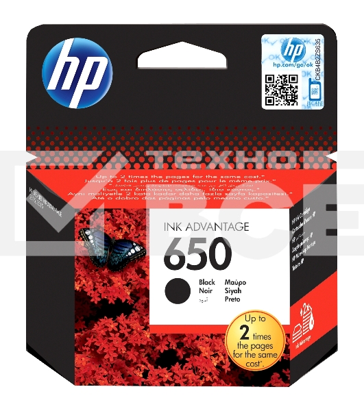 Картридж струйный HP 650 CZ101AE черный для HP DJ IA 2515