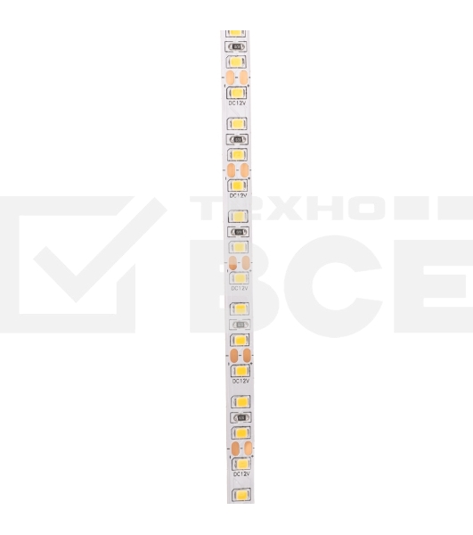 Лента светодиодная 12В, SMD2835, 14,4Вт/м, 120 LED/м, 4000K, 8мм, 5м, IP20 Rexant