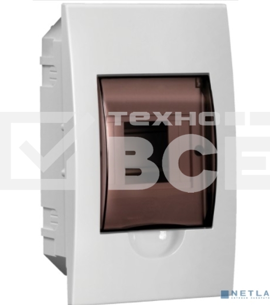 Бокс ЩРВ-П-4 мод. встраив. пластик IP41 GENERICA IEK MKP12-V-04-41-G