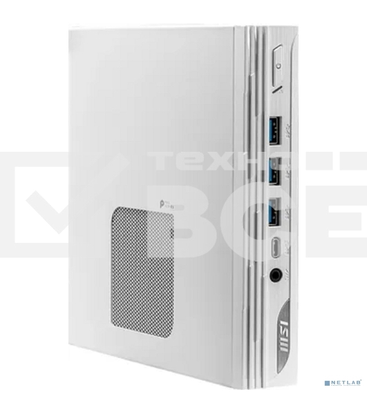 Неттоп MSI Pro DP10 12M-230XRU i3 1215U (1.2) 16Gb SSD512Gb UHDG noOS 2.5xGbitEth WiFi BT 120W белый (9S6-B0A622-230)