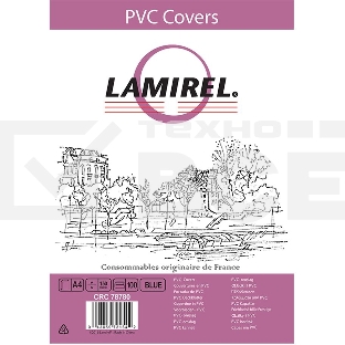 Обложки Lamirel Transparent A4, PVC, синие, 150 мкм, 100 шт.