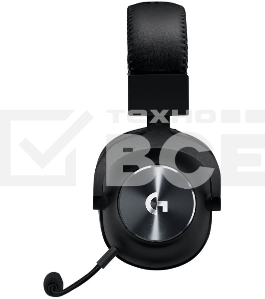 Наушники с микрофоном Logitech G Pro X черный 2м мониторные оголовье (981-000819)