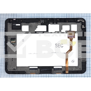 Модуль (матрица + тачскрин) для Samsung Galaxy tab 10.1 P7100 черный с рамкой