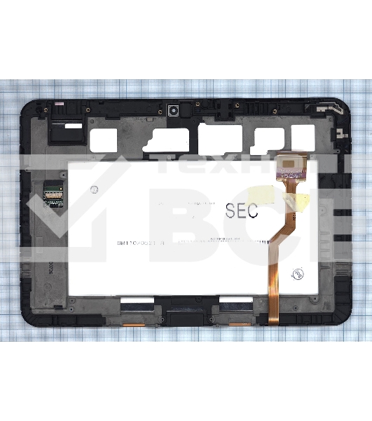 Модуль (матрица + тачскрин) для Samsung Galaxy tab 10.1 P7100 черный с рамкой