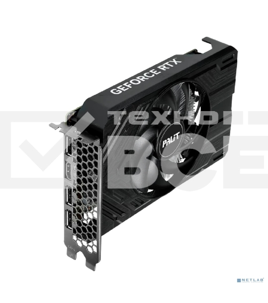 Видеокарта Palit PA-RTX4060 STORMX 8GB 8192Mb 128 GDDR6 1830/17000 HDMIx1 DPx3 HDCP Ret