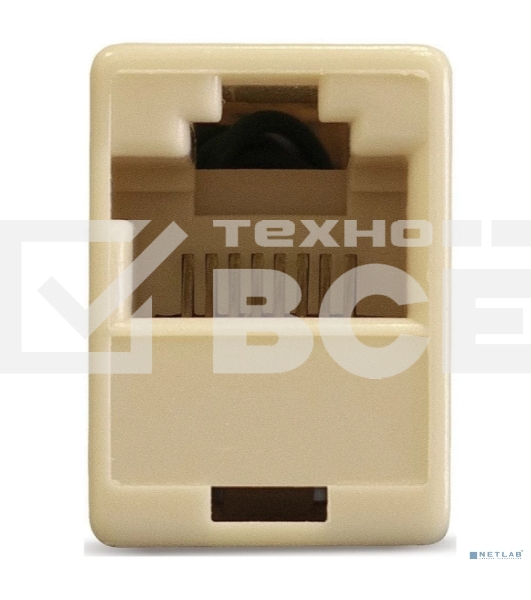 Модуль проходной ExeGate CP45-KJ-UC6 (RJ45-RJ45 формата Keystone Jack, Кат.6, неэкранированный)