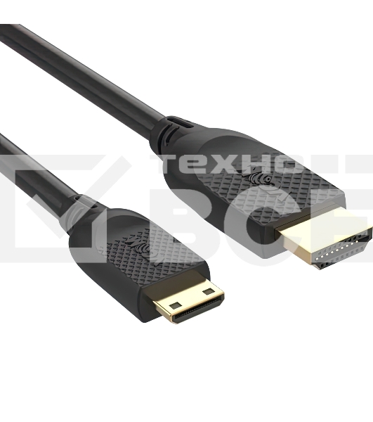 Кабель HDMI-19M --MiniHDMI-19M ver 2.0 1.8m  VCOM <CG583-1.8M>