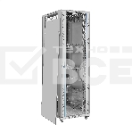 Шкаф телекоммуникационный 19' напольный 42U ExeGate EC-FS-42U.600.800.G.V.GREY (19”, 42U, 600x800x2054mm (ШхГхВ), передняя дверь закаленное стекло, задняя перфорированная дверь, съемные боковые панели, пыле- и влагозащита IP20, встроенный вентиляционный модуль, 1 полка в комплекте, светло-серый RAL 7035, 3 коробки), фото6