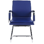 Кресло Бюрократ CH-993-Low-V/blue синий, экокожа, 120 кг, механизм качания, низкая спинка, фото15