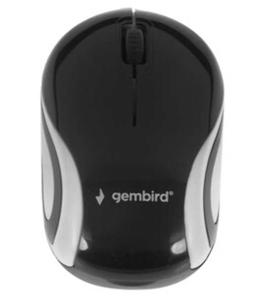 Мышь беспроводная Gembird MUSW-610 черный, 1200 dpi, радиоканал, USB, кнопки - 3