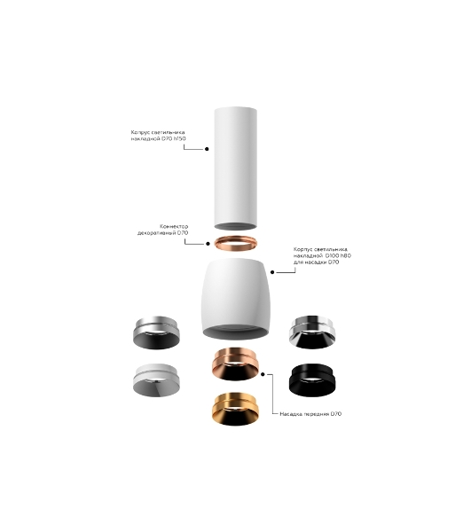 Корпус светильника C1141 SWH белый песок D100*80*H100mm MR16 GU5.3