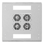Шкаф телекоммуникационный 19' напольный 42U ExeGate EC-FS-42U.600.1000.V.V.GREY (19”, 42U, 600x1000x2054mm (ШхГхВ), передняя и задняя двери перфорированные, съемные боковые панели, пыле- и влагозащита IP20, встроенный вентиляционный модуль, 1 полка в комплекте, светло-серый RAL 7035, 3 коробки), фото11