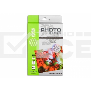 Фотобумага Cactus CS-GA6200100 глянцевая A6 200 г/м2 100 листов