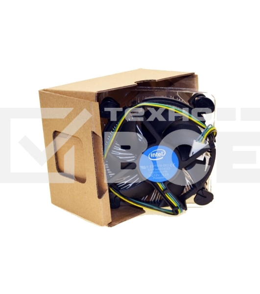 Кулер Intel E97379  серебристый/черный 90мм алюминий 2500rpm 27db 4-pin 73W 58мм