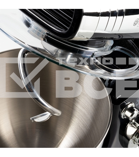 Миксер стационарный Endever Sigma-18, 1000 Вт., планетарный, многофункциональный, стальная чаша 4 л., регулировка скорости, черный