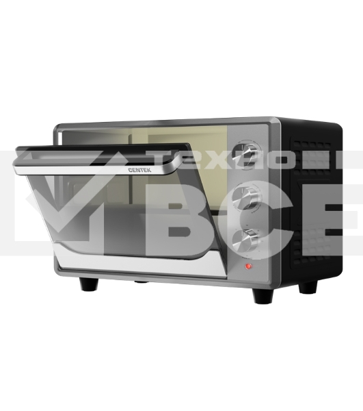 Мини-печь Centek CT-1540 Convection (сталь) <50л> 2000Вт двойн стекло, внутр подсветка, max 320°