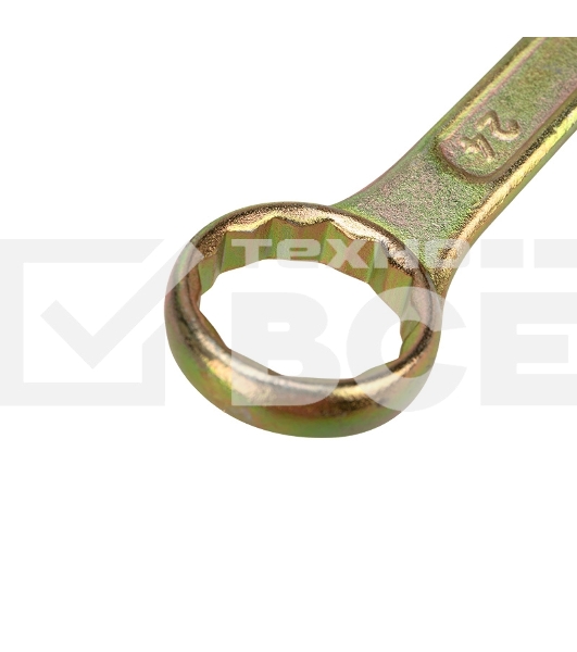 Ключ комбинированный Rexant 24 мм, желтый цинк