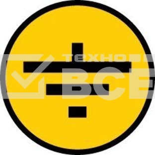 Самоклеящаяся этикетка Iek YPC20-ZAZEM-1-096 30х30 мм, символ 