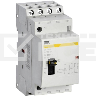 Контактор модульный КМ20-40МР AC с ручным управ. KARAT IEK MKK12-20-40
