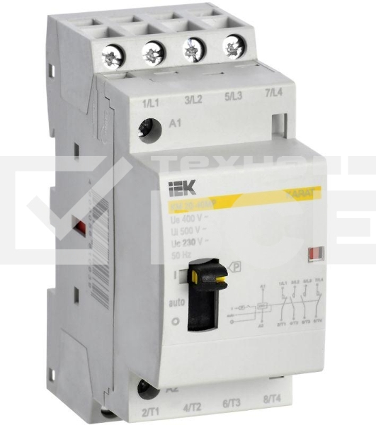Контактор модульный КМ20-40МР AC с ручным управ. KARAT IEK MKK12-20-40
