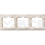 Рамка Iek EMK30-K33-DM РГ-3-ККм 3местн. горизонт. КВАРТА (кремовый), фото3