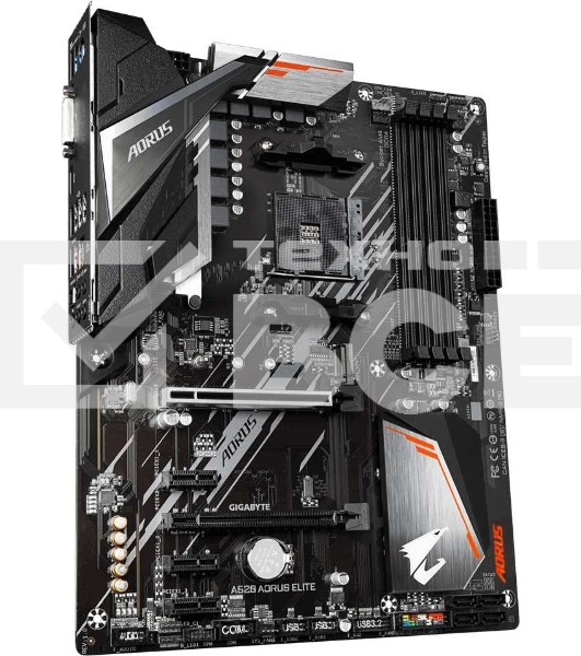Материнская плата Gigabyte A520 AORUS ELITE, AM4, AMD A520, 4xDDR4, 4xSATA, 1xM.2, 1xPCI-E 3.0 x16, 1xHDMI, 1xDVI-D, 1x 1Gb LAN, 2xUSB 2.0, 4xUSB 3.2 Gen 1, 3x3.5 мм, 7.1, Micro-ATX