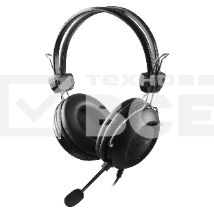 Наушники с микрофоном A4Tech HU-35 черный 2м накладные USB оголовье