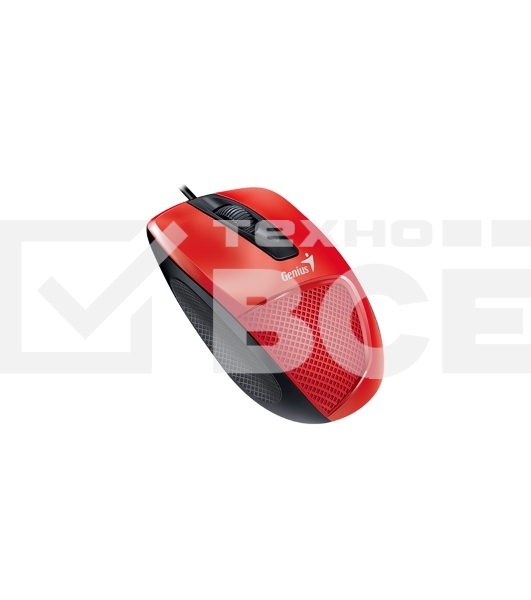 Мышь проводная Genius DX-150X красный, 1000 dpi, USB, кнопки - 3
