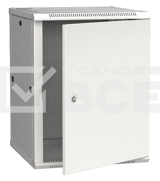 Шкаф монтажный ITK Linea W (LWR3-15U66-MF) 15U 600x450мм пер.дв.металл 90кг серый 500мм 200град. 770мм IP20