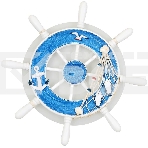 Светильник Hiper настенно-потолочный Штурвал LED 14Вт белый/голубой H062-1, фото4