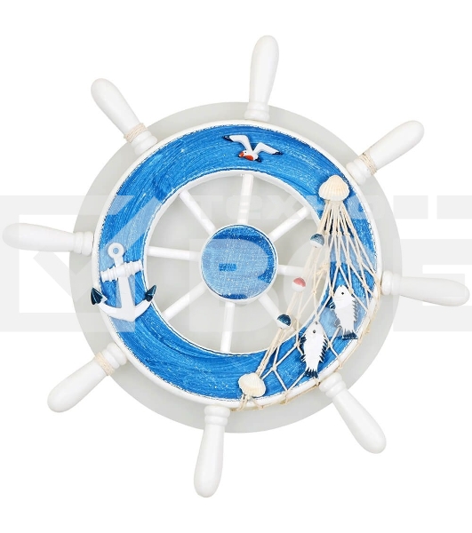 Светильник Hiper настенно-потолочный Штурвал LED 14Вт белый/голубой H062-1