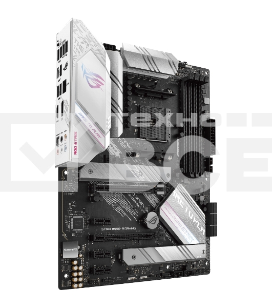 Материнская плата ASUS ROG STRIX B550-A GAMING, AM4, AMD B550, 4xDDR4, 6xSATA, 2xM.2, 1xPCI-E 4.0 x16, 1xPCI-E 3.0 x16, 3xPCI-E x1, 1xHDMI, 1xDP, 1x 2.5Gb LAN, 4xUSB 3.2 Gen 1, 1xUSB 3.2 Gen 2, 1xUSB-C 3.2 Gen 2, 5x3.5 мм, 7.1, ATX