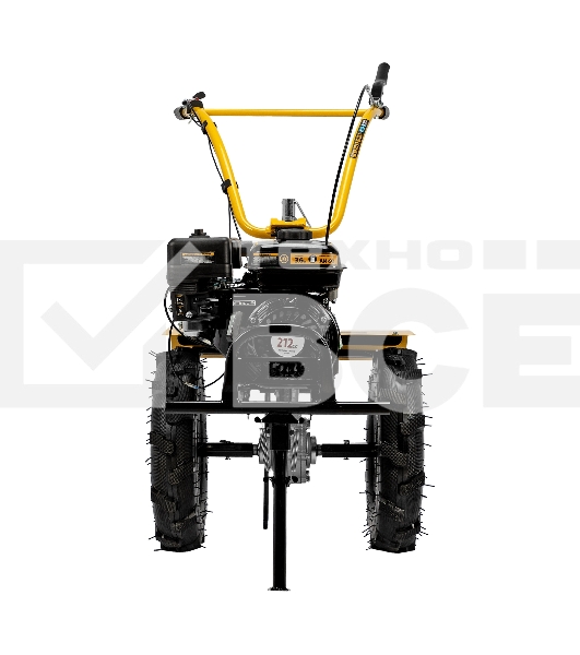 Мотоблок Denzel DPT-370X, 7 л.с., диск.сцеп, шир 90 см, глуб 35 см, фрез 3х4, ВОМ, передачи 3В/1Н