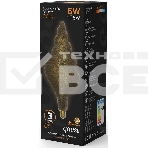 Лампа филам. Gauss Filament Vintage 6Вт цок.:E27 спираль 220B 2400K св.свеч.бел.теп. (упак.:1шт) (166802008), фото4